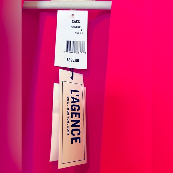 NWT L’AGENCE Chamberlain Blazer in Pink Glo Size 2 - Picture 6 of 10